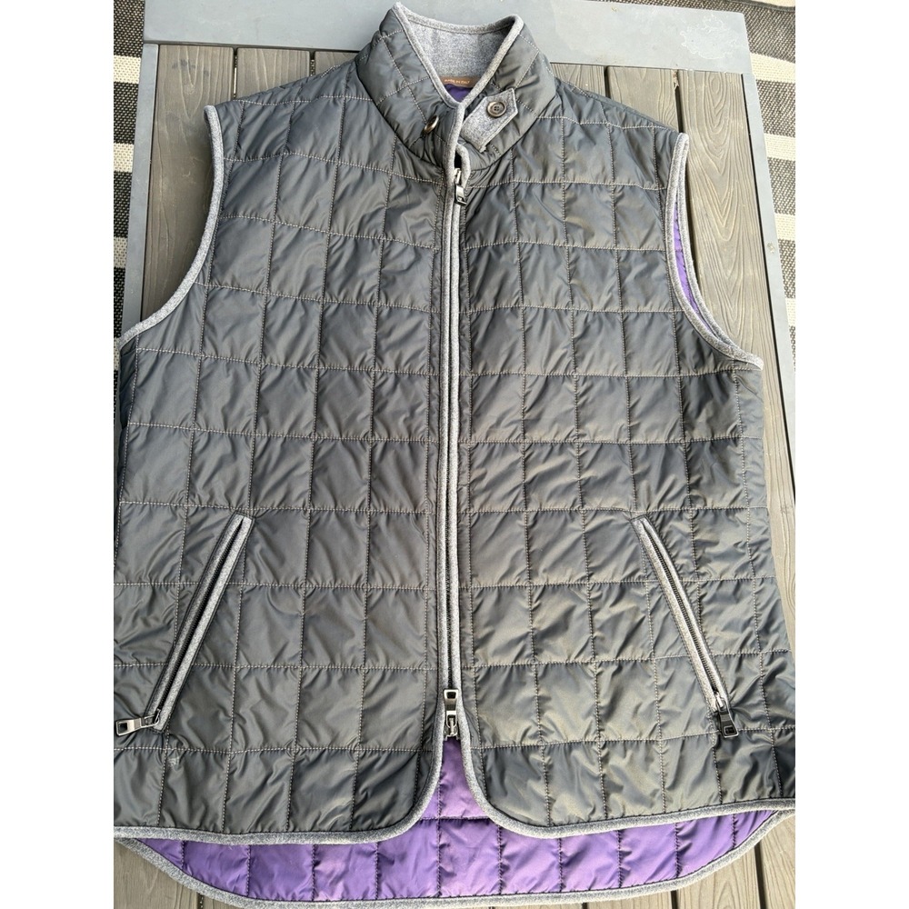 Waterville Theo Quilted Vest Water Repellent Made In Italy Blue Italian 56  L/XL